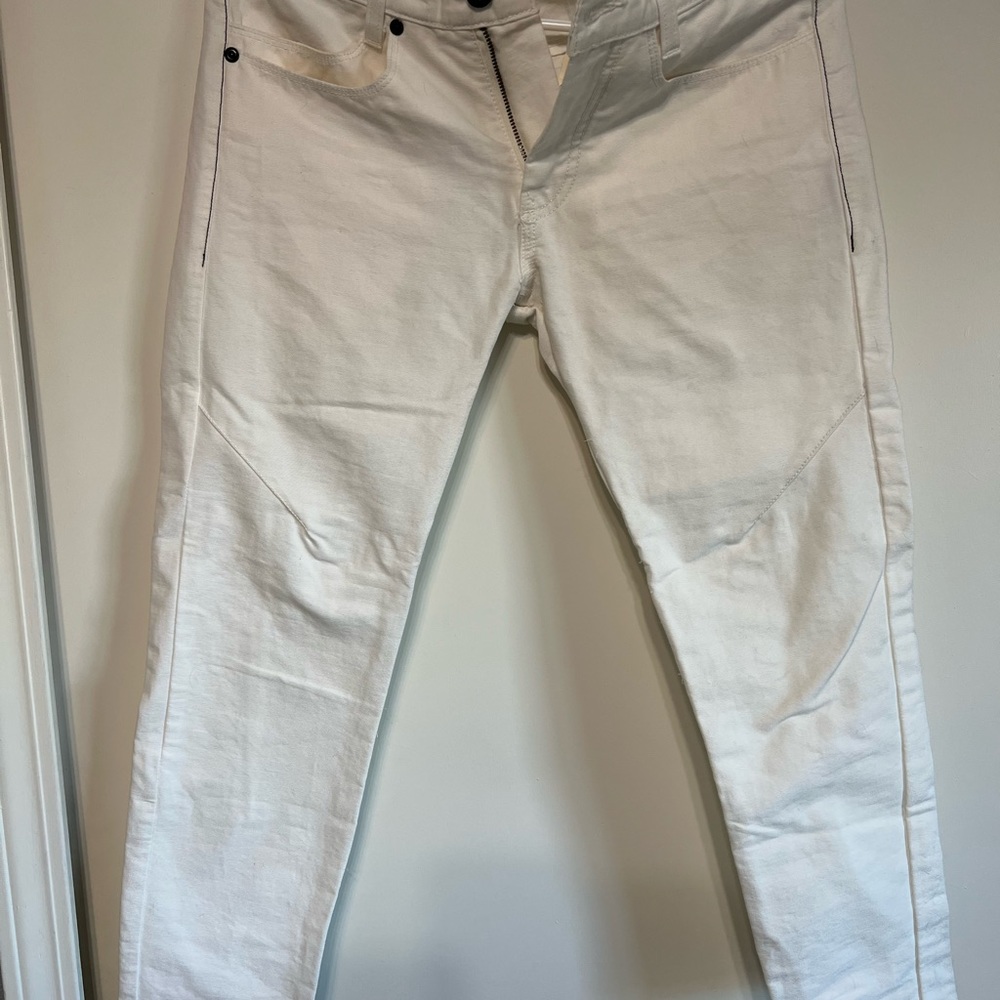 Nice Collective size 28 women’s juggler Jean White $228 new with tags crop